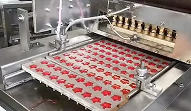 Gummy depositing line