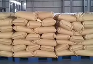 Bagged ingredients on pallets